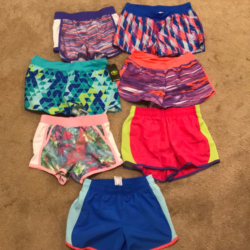 Girls size 10/12 athletic running shorts NWOT